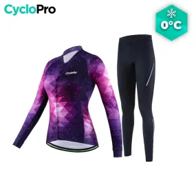 Tenue Vélo Hiver Mauve - Magic+