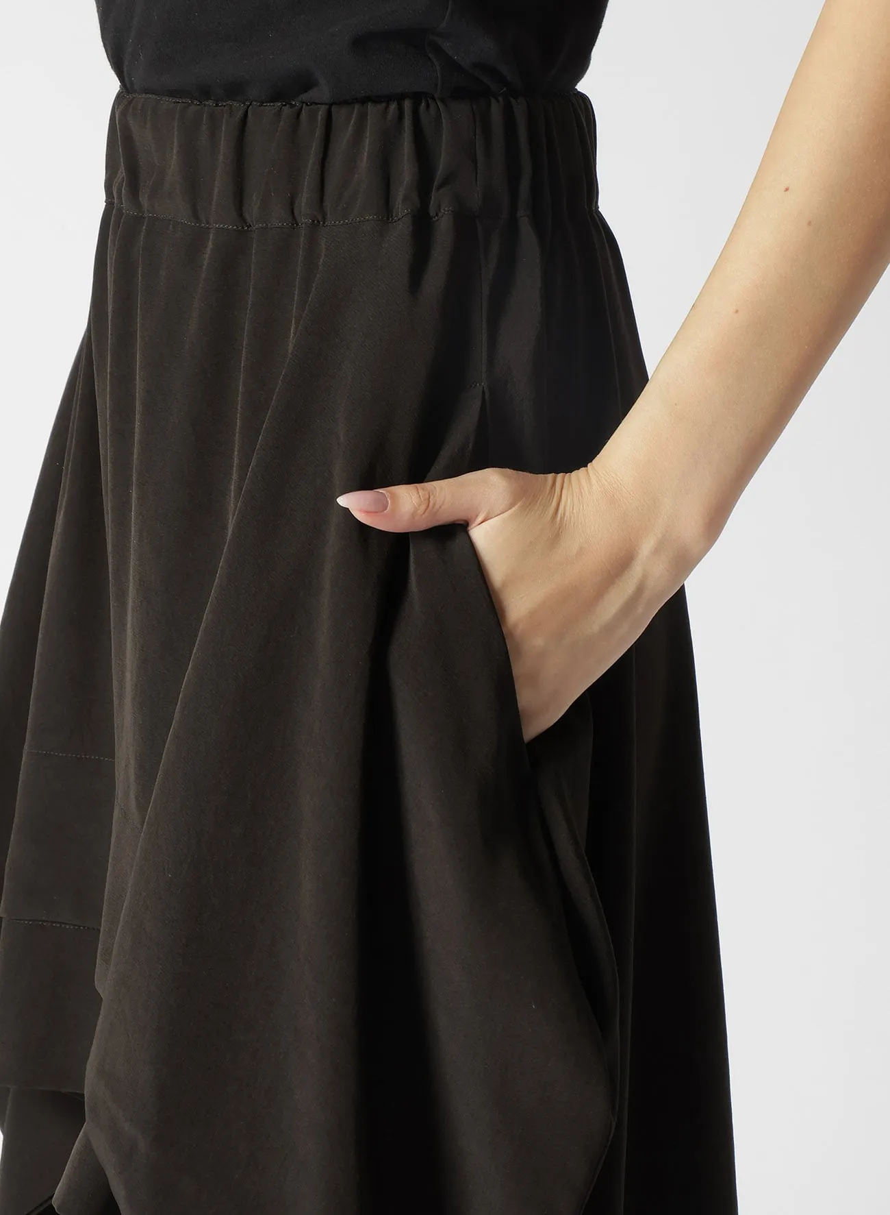 TRIACETATE DECIN TUCK SKIRT