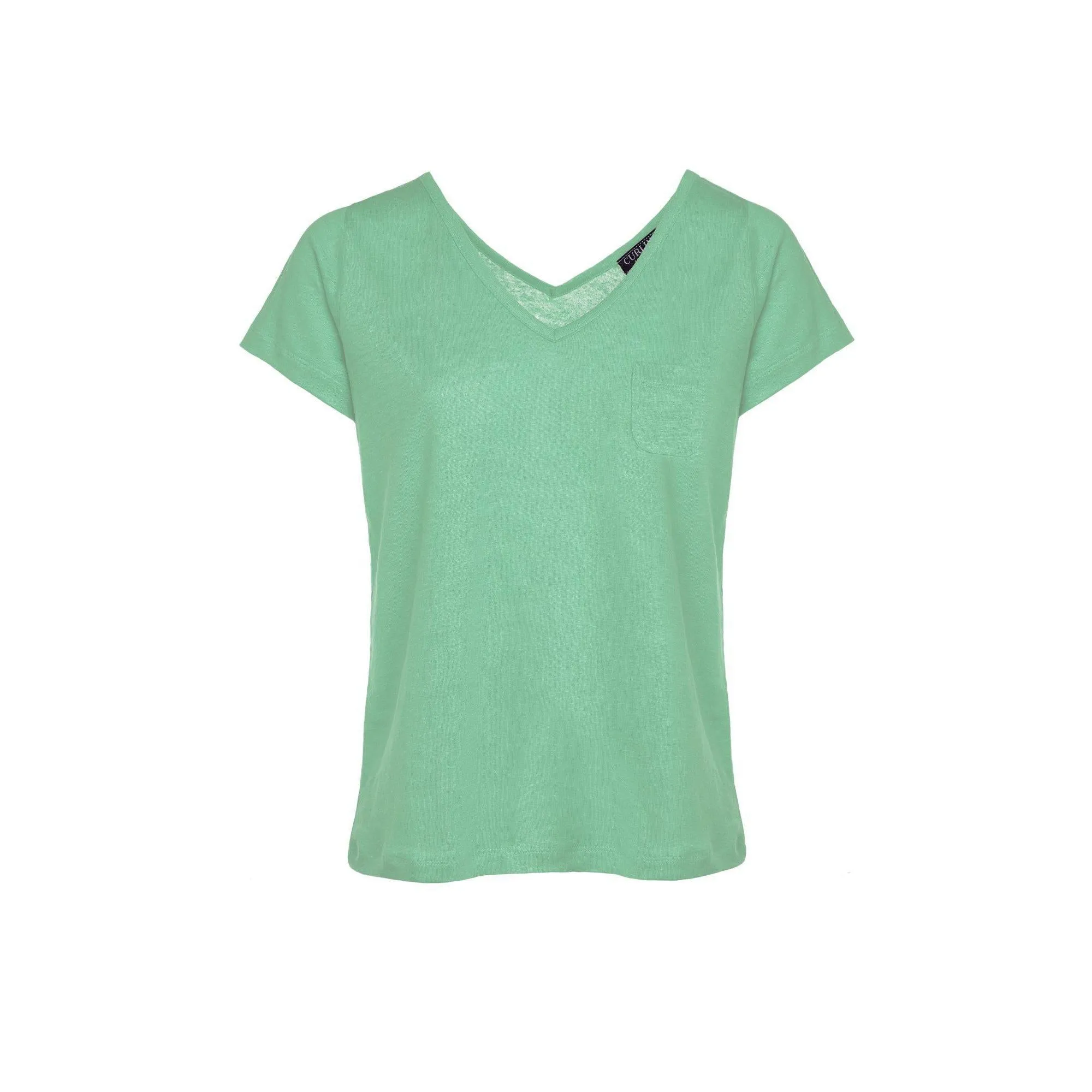 T- shirt en lin Curling - yucca