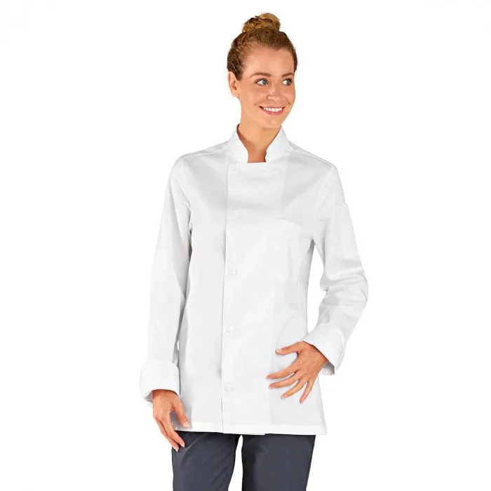 Veste de cuisine manches longues 100% coton PAUL