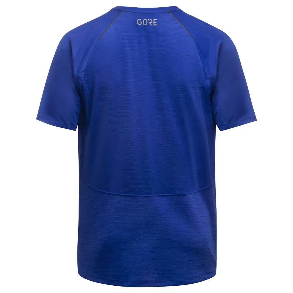 Vêtements de sport GORE® WEAR Homme | Tee-shirt de running confortable et respirant GORE® WEAR R5 Maillot Bleu pour homme 