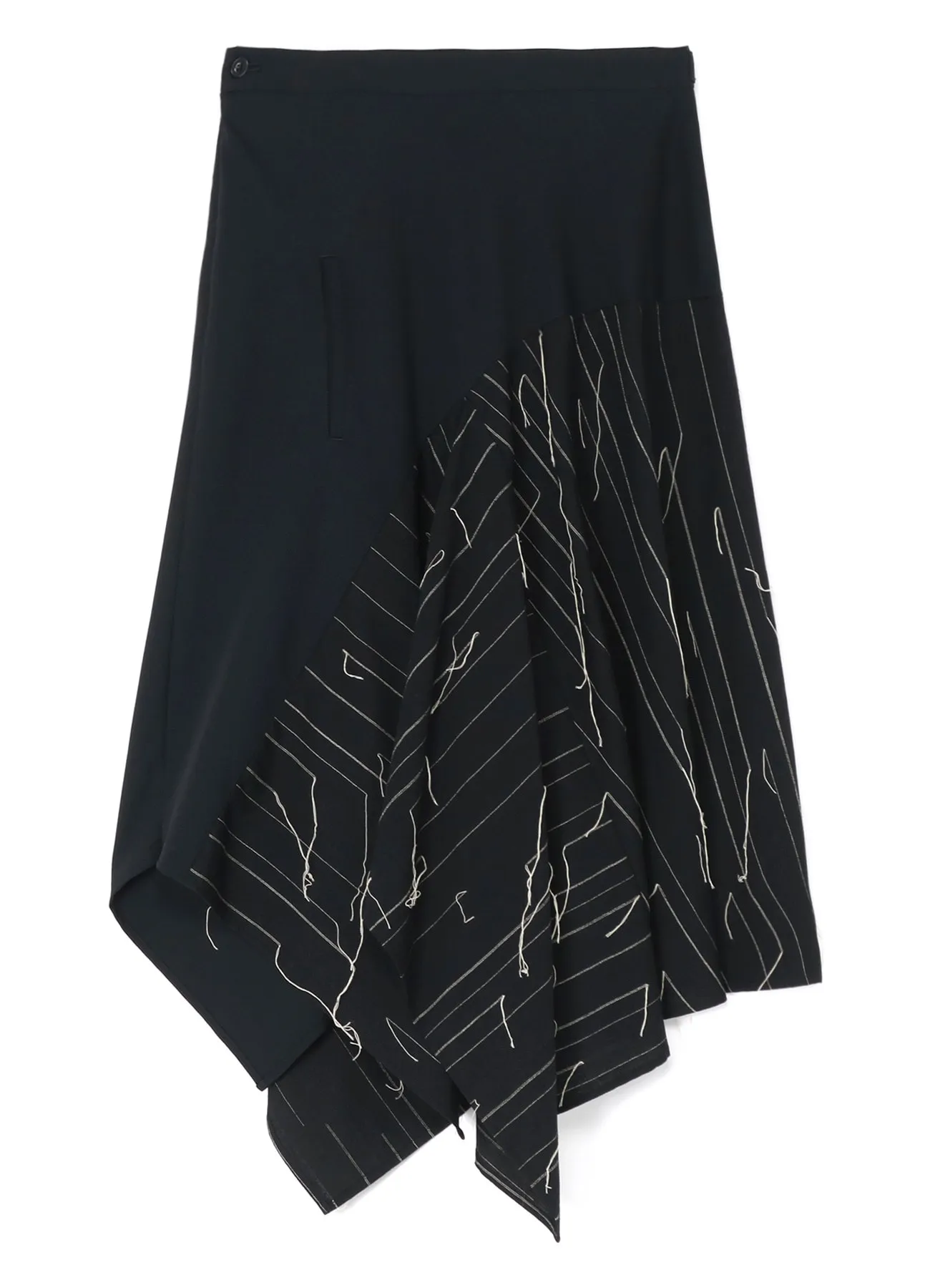 WOOL ASYMMETRIC FLARED SKIRT