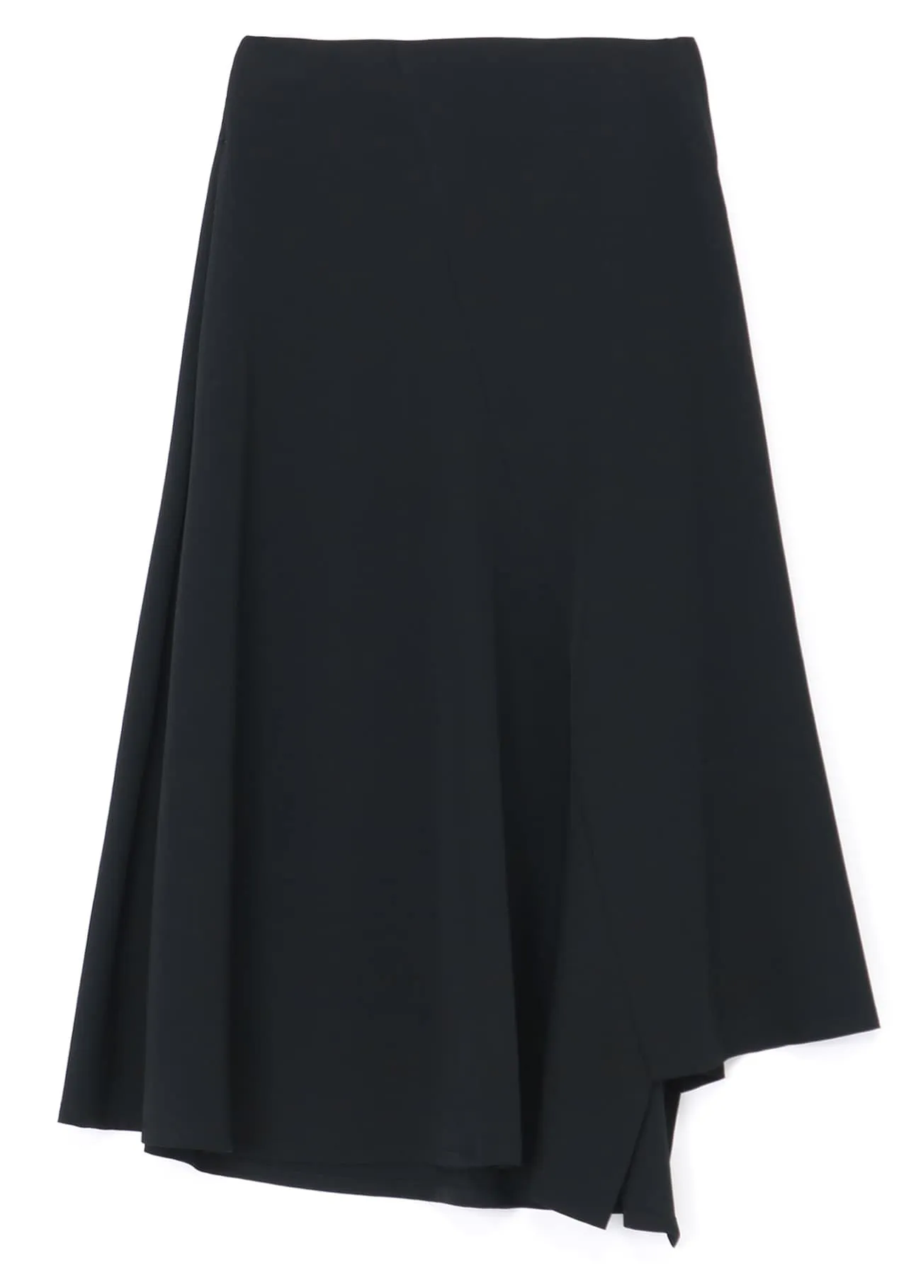 WOOL GABARDINE ASYMMETRIC SKIRT