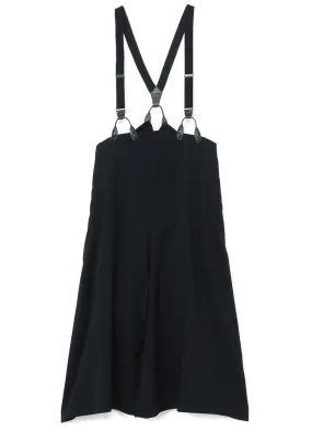 WOOL/GABARDINE SUSPENDER SKIRT