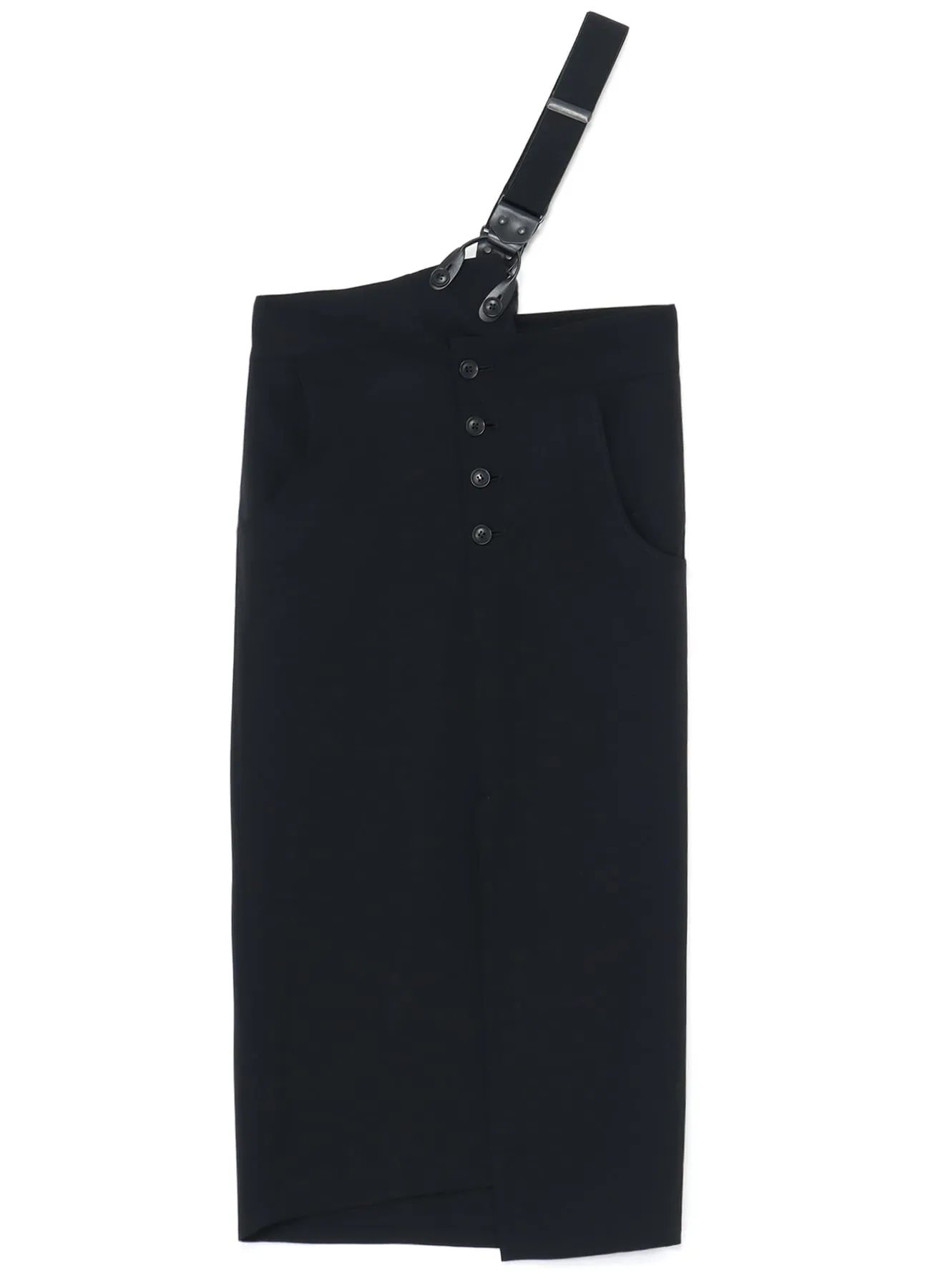 WOOL/GABARDINE TWISTED TIGHT SKIRT