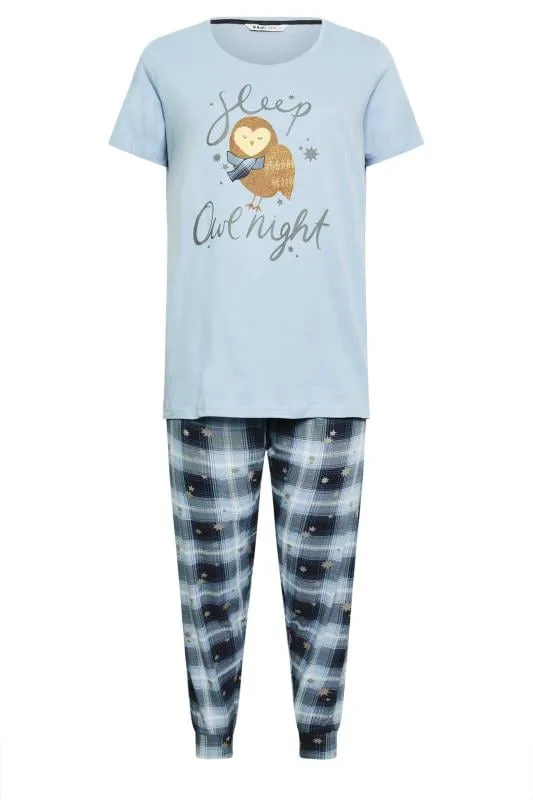 YOURS - Ensemble de Pyjama Bleu Ciel 'Sleep Owl Night'