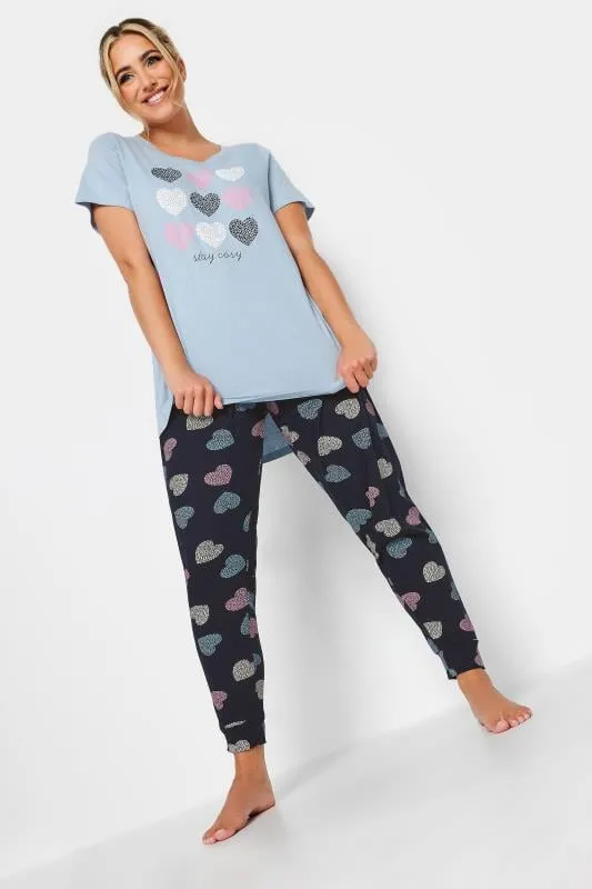 YOURS - Ensemble de Pyjama Bleu 'Stay Cosy'