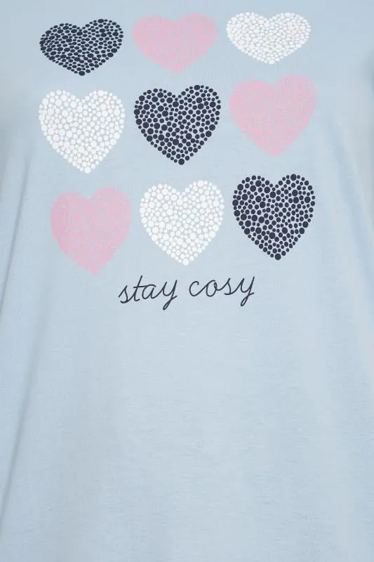 YOURS - Ensemble de Pyjama Bleu 'Stay Cosy'