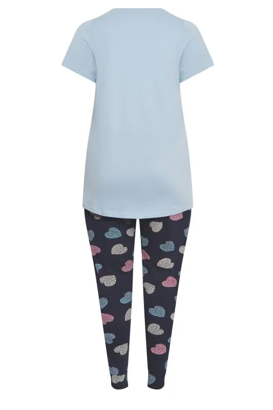 YOURS - Ensemble de Pyjama Bleu 'Stay Cosy'