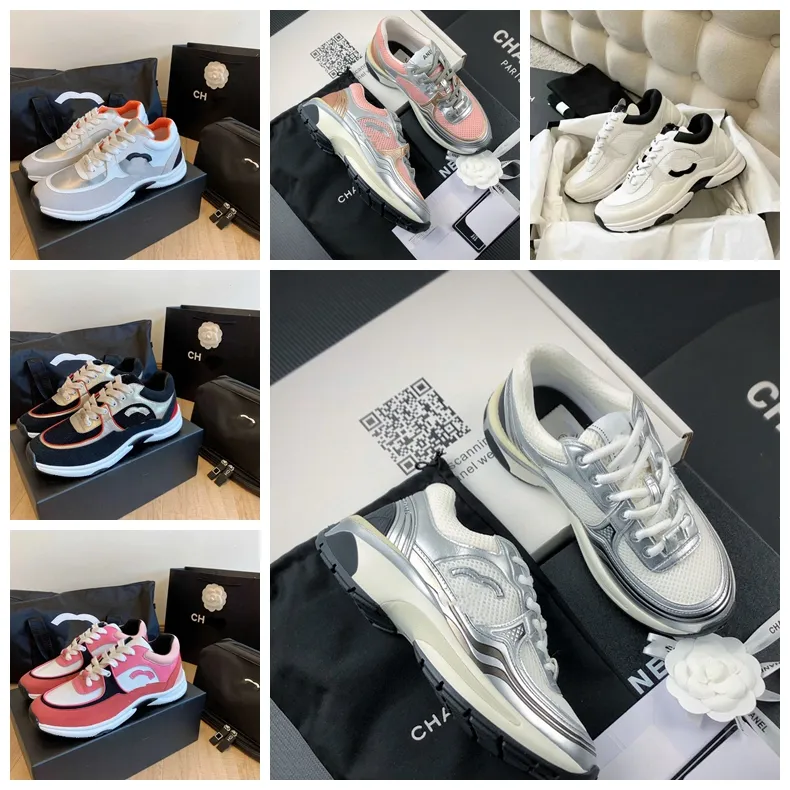 ✨ 5 Estrellas Chaussures De Canal Baskets Designer Femmes Chaussures Casual Luxe Chaussures De Course En Plein Air Baskets Réflé